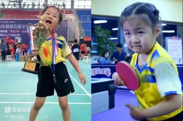 6歲女孩火了，乒乓球冠軍鄧亞萍親自指導，張繼科成為她粉絲-3